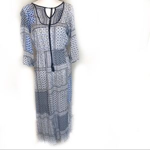 Fleur Bleue Maxi Dress